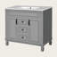 Meuble-lavabo sur pied 36 po avec lavabo supérieur, meuble-lavabo simple moderne avec 2 portes à fermeture douce et 2 tiroirs-1836082060