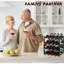 Porte-bouteilles en bambou, étagère de rangement pour bouteilles de vin robuste et durable, ...