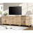 Scarlett TV Stand For 100 Inch TV, 3-In-1 TV Console Table For 75/80/85/90 Inch TV, Entertainment Center With 5 Drawers And 4 Doors, Kitchen Sideboard Buffet Cabinet For Dining Room, Oak