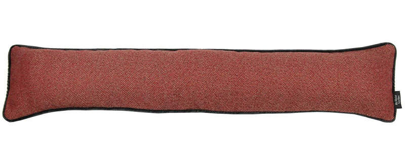 Kian Fabric Draught Excluder, Red/Charcoal