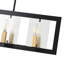 Luminaire suspendu noir mat 8 lumières Hoggan