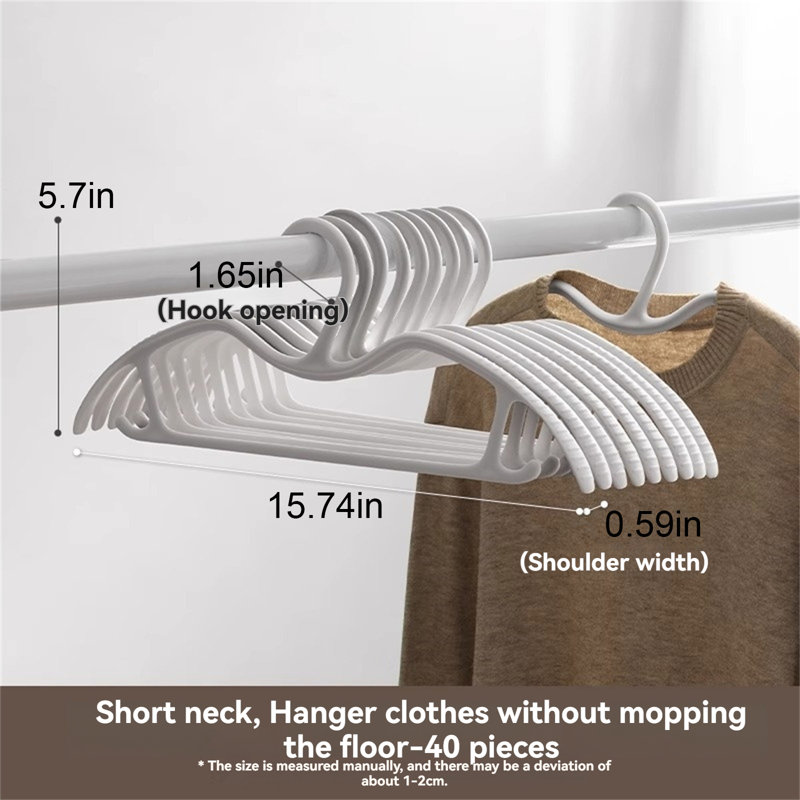Cintres peu encombrants - Plastique robuste, 40