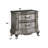 Traditional Vintage Bedroom 1Pc Nightstand With 2 Drawers Antique Platinum Finish Wooden Furniture Classic Design