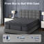 Matelas hybride moyen à ressorts ensachés avec mousse à mémoire de forme-629535593-634111757