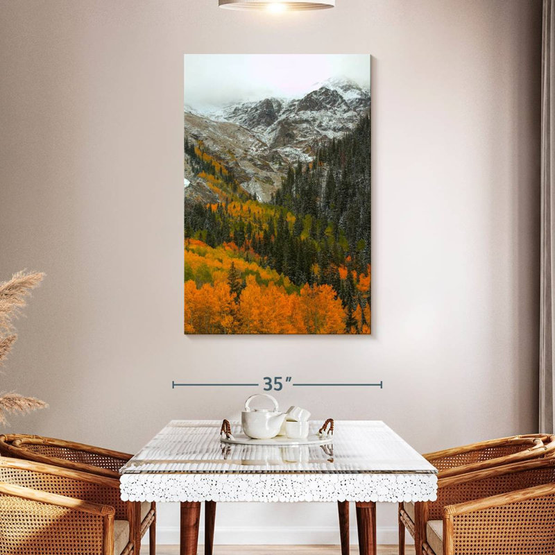 Aime Orange Flames, 48" H x 32" W