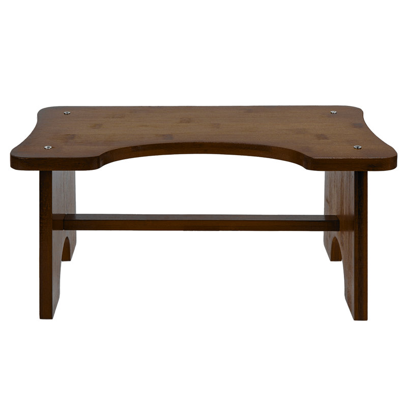 1 - Step Wood Lightweight Step Stool, Walnut