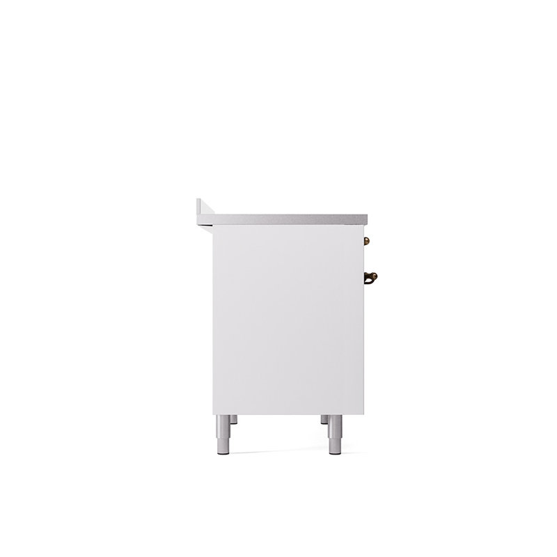 ILVE Nostalgie II 40 in Induction Range, White/Bronze
