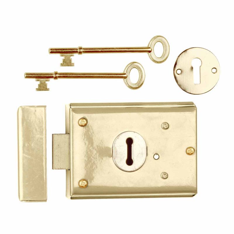 Door Rim Lock Victorian Latch