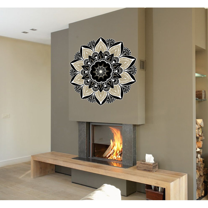 Décalcomanie murale Boho Mandala, H 33 po x l 33 po