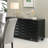 Monette Black 3-Drawer Server