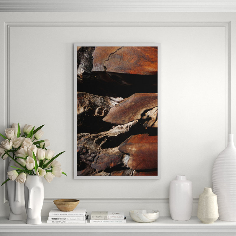 Natural Texture Series 8' Framed Photographic Print on Glass