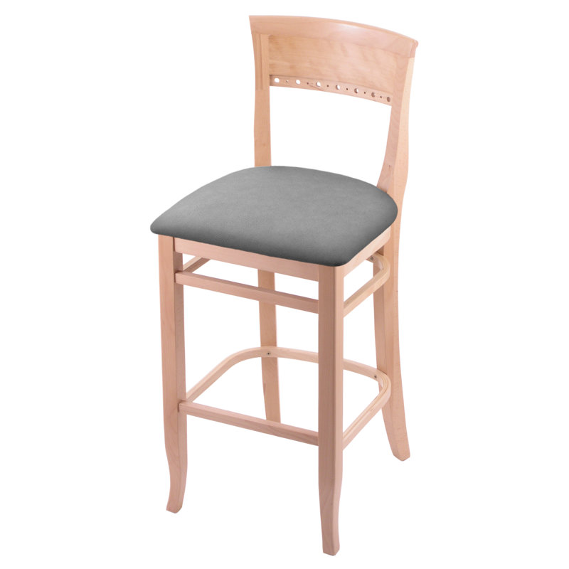 Tabouret 30 ", Naturel, Gris Folkstone Canter, Tabouret de bar (siège d'une hauteur de 30 po)