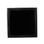Bassin à fleurs noir en béton léger - Conception conique 13,31L x 13,31W 28,5H oxyde de magnésium sans assemblage requis-2090138373