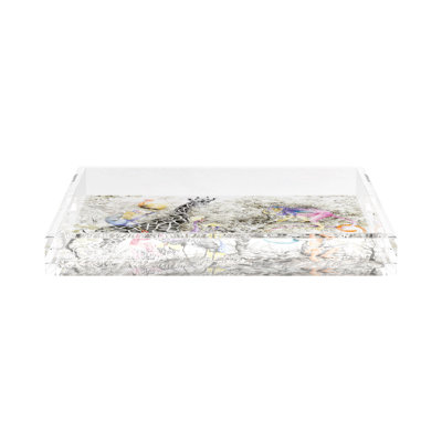 Arcadia Giraffe Acrylic Square Decorative Tray