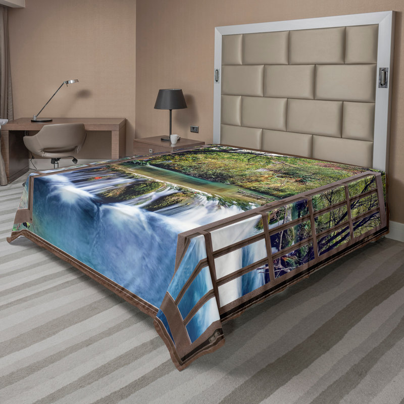 Multicolore Ambesonne, Drap plat pour très grand lit californien