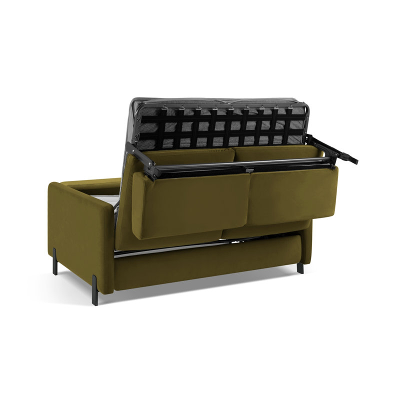 Bilek Velvet Sofa Bed, 4, Green