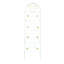 Paquet de 2 treillis d'extérieur en métal 71 po x 19,7 po, blanc crème antirouille pour les plantes, installation facile, fabrication, plantes grimpantes telles que la gloire du matin, pois de vigne