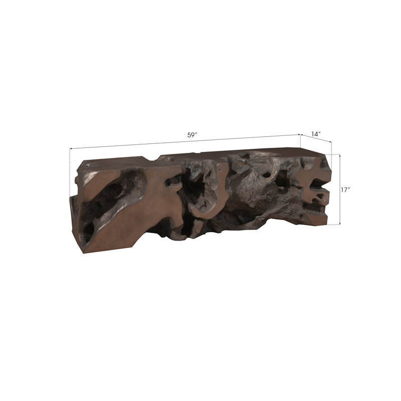 White Stone Bench, Bronze