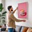 Coffee with Latte Art Modern - Wrapped Canvas-131763662-131763665