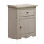 Table de chevet Stav, 1 tiroir et porte, 25 pouces, style planche, bois massif-100783547
