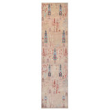 High-Quality Hand-Knotted Pink And Red Area Rug