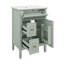 Meuble-lavabo de 24 po avec lavabo, un tiroir rabattable, deux tiroirs standard, des tablettes de porte et une tablette réglable-121081735
