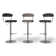 Naumann Swivel Upholstered Adjustable Height Counter Stool with Metal Frame