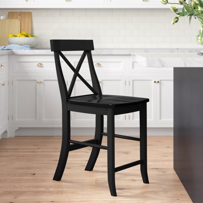  Guzik Solid Wood Counter Stool