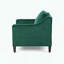 Fauteuil club en velours - vert