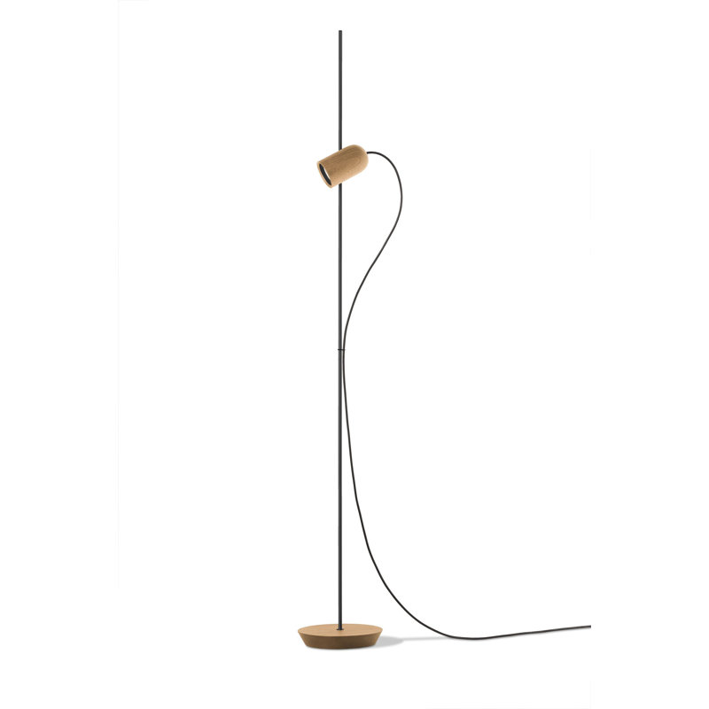 Onfa Novelty Floor Lamp, Oak/Graphite, Oak