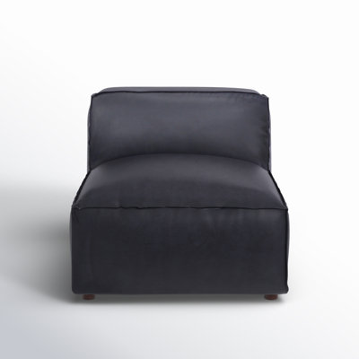 Foley Genuine Leather Slipper Chair