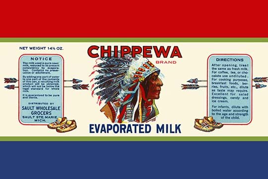 Chippewa Brand Evaporated Milk Print