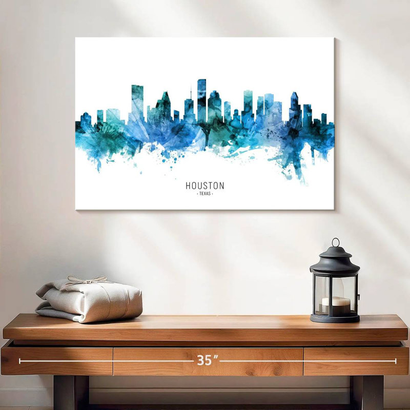 Skyline de Kavia Houston au Texas VII, H 16 po x l 24 po