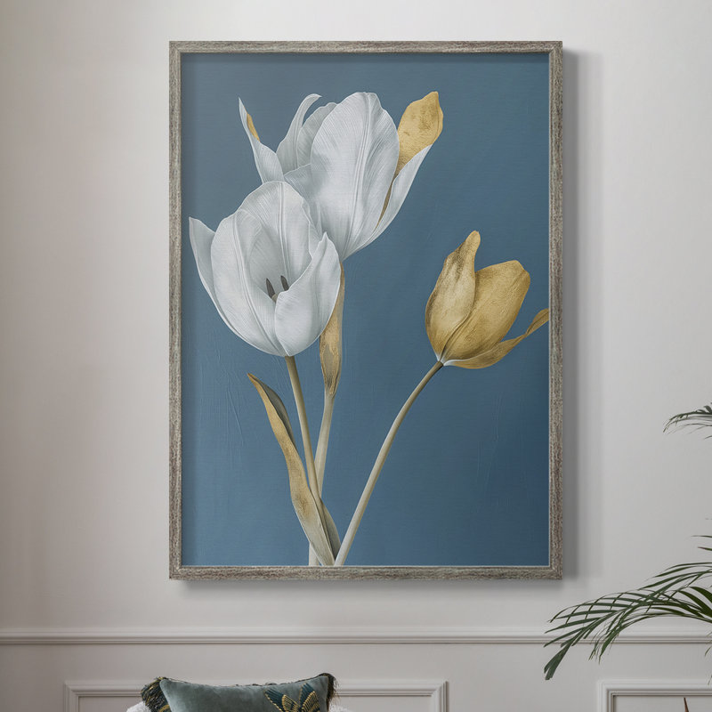 Impression encadrée FLORAL Series - bois massif, H 11 po x l 9 po