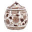 Bougie parfumée pivoine moderne avec couvercle pour décor de chambre à coucher - Décoration florale en céramique pour le salon, la bibliothèque ou la table basse - 5 po-124636322
