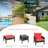 Amanti 4 - Person Patio Conversation Set with Cushions-1379607367