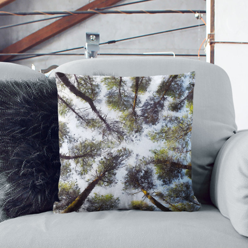 Tree Tops Cushion with Filling, 40cm H x 40cm W x 15cm D