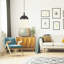Black Metal Dome Pendant Light – Modern Kitchen & Dining Room Ceiling Lamp with White Lining