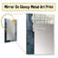 «Gold Grey Fleetage Shadows I», miroir mural décoratif moderne, miroir doré, impression d'art en métal-1072790018