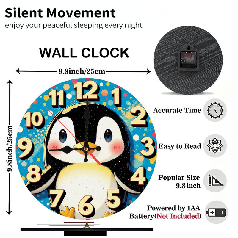 Jolie horloge pingouin