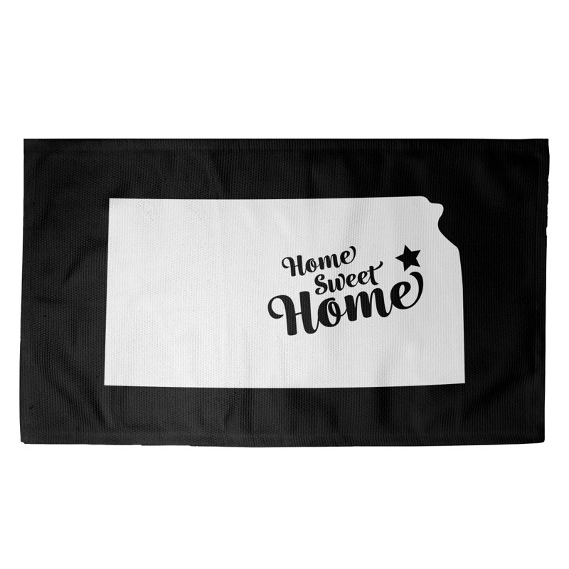 Tapis de zone noire topeka home, Rectangle 2 pi x 3 pi, Oui