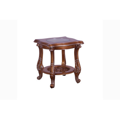 Saint Germain Glass End Table