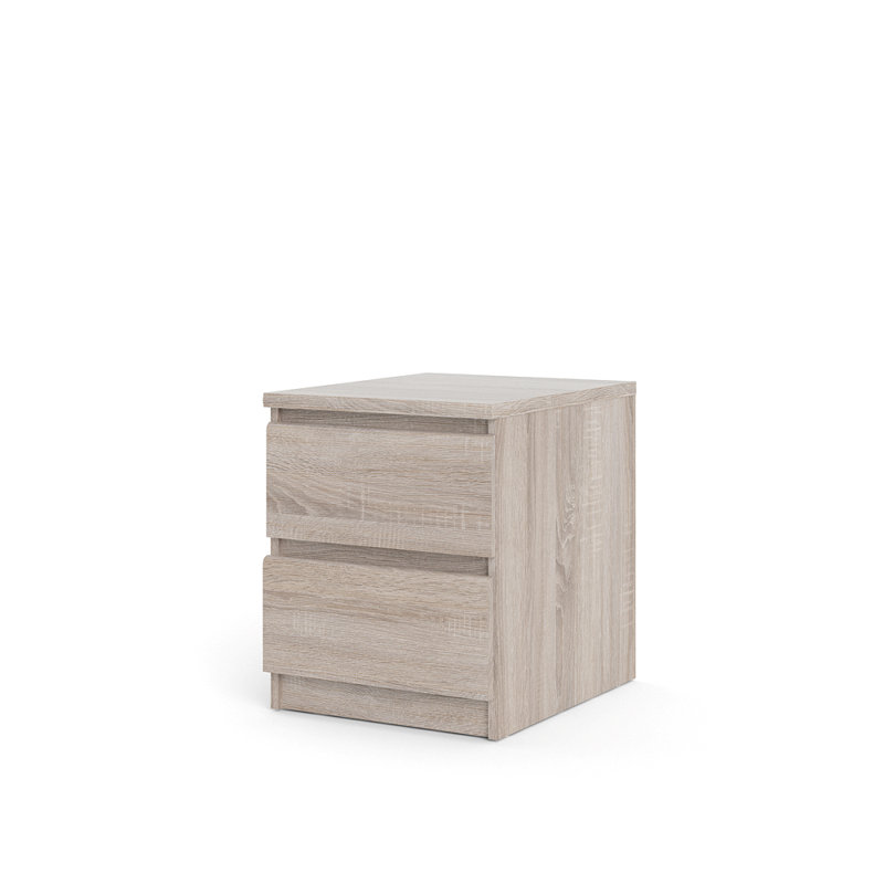 Janean 40.2cm W Manufactured Wood Bedside Table, Truffle