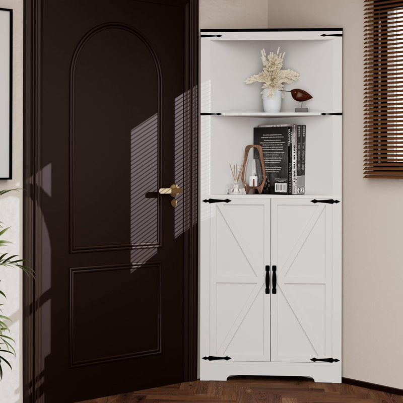 Armoire de rangement 67 po à 2 portes Farmhouse