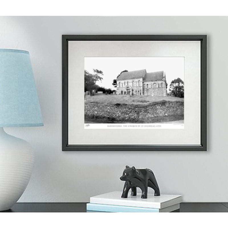 Barfrestone, The Church Of St Nicholas C1955 - Single Picture Frame Print, 60cm H x 80cm W x 2.3cm D