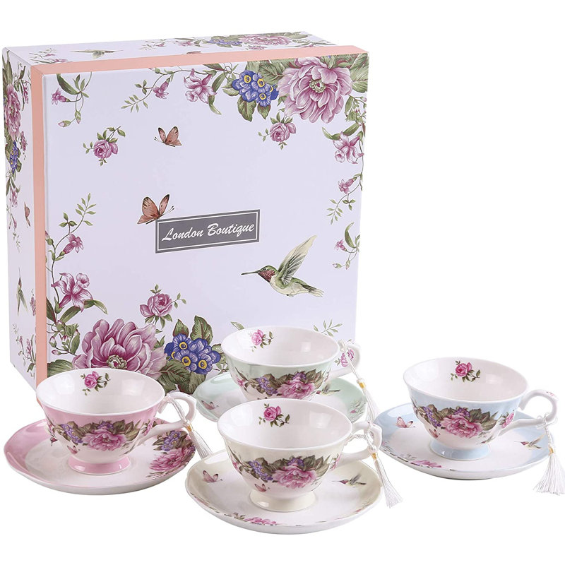 Aliana Bone China Teacup and Saucer