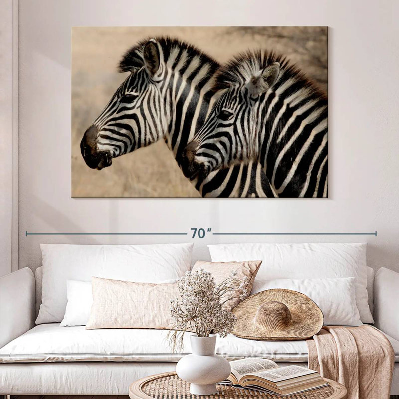 Brampt Zebra Friends, 34" H x 51" W