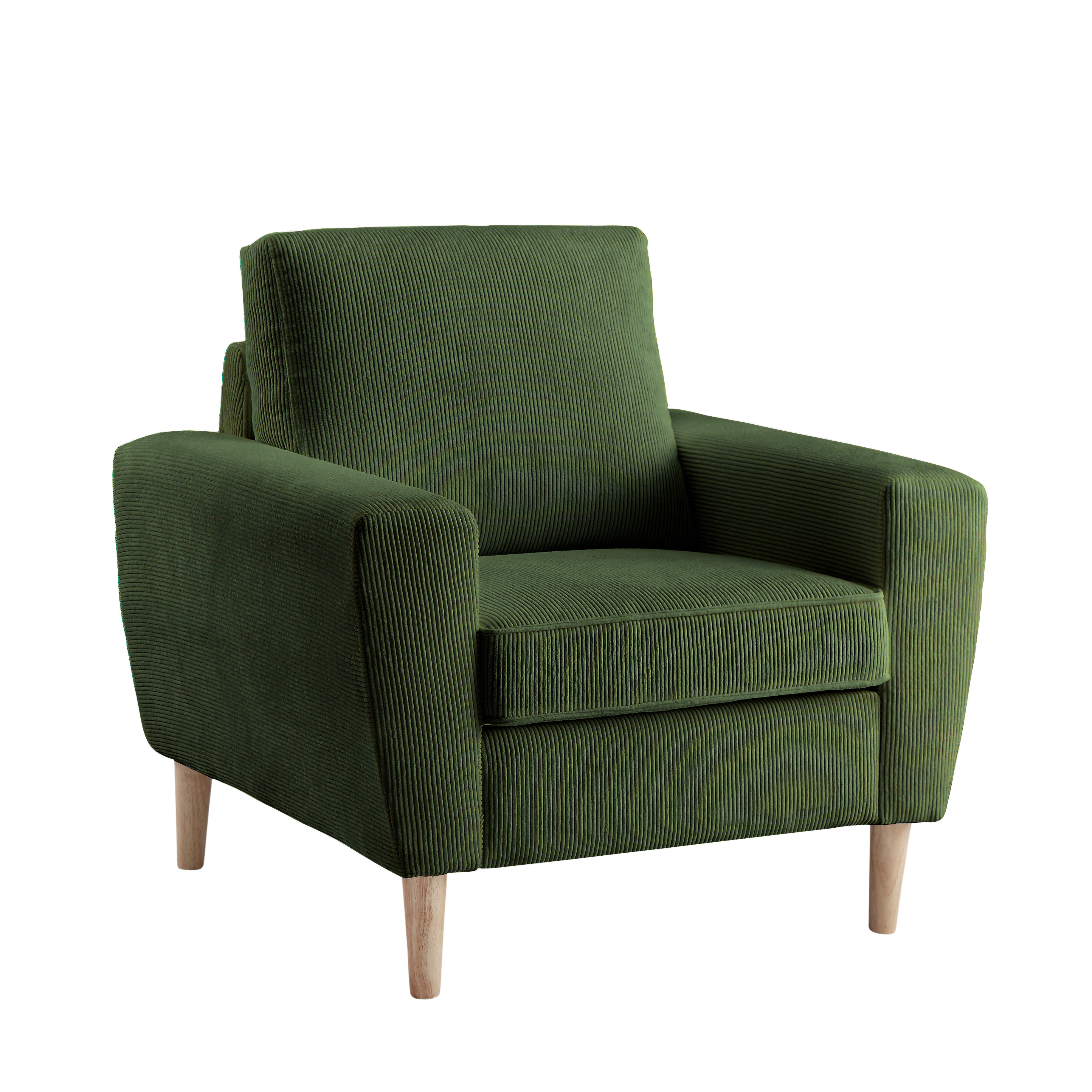 Ochre velvet online armchair