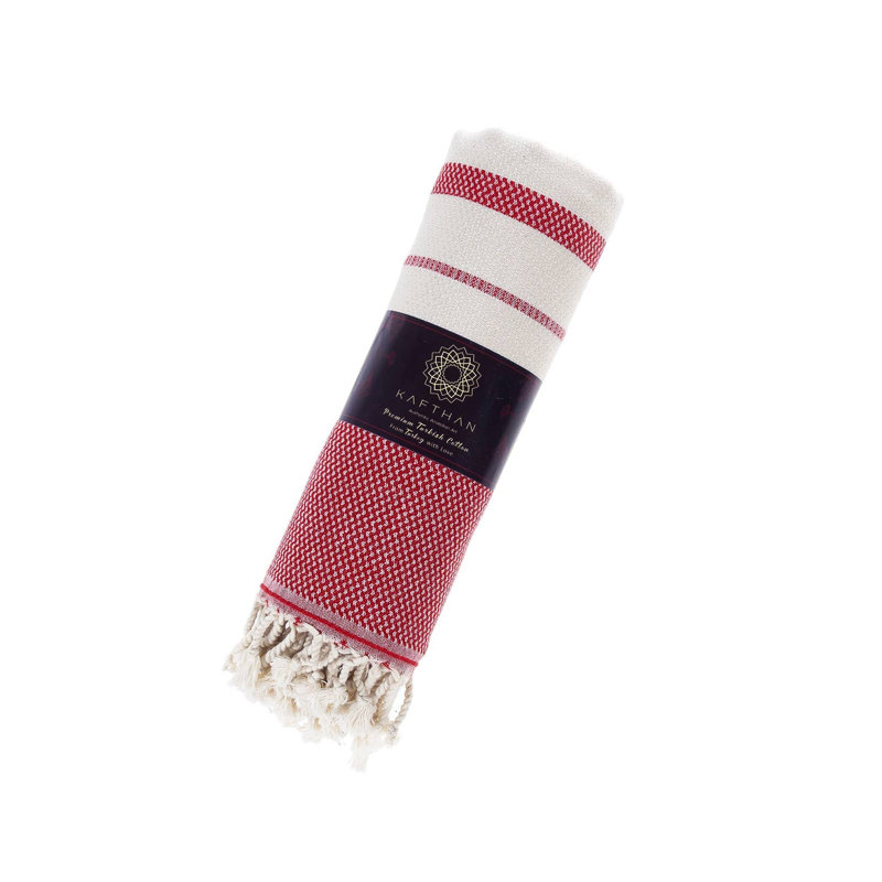 Kafthan Bianca II Bath & Summer Beach Towel - Quick Dry & Lightweight, Red