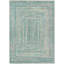 Tapis bleu sarcelle lavable à la machine intérieur / extérieur Xhevrie-1166046225